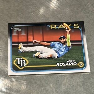 Topps Rays Baseball Card - Blue and White